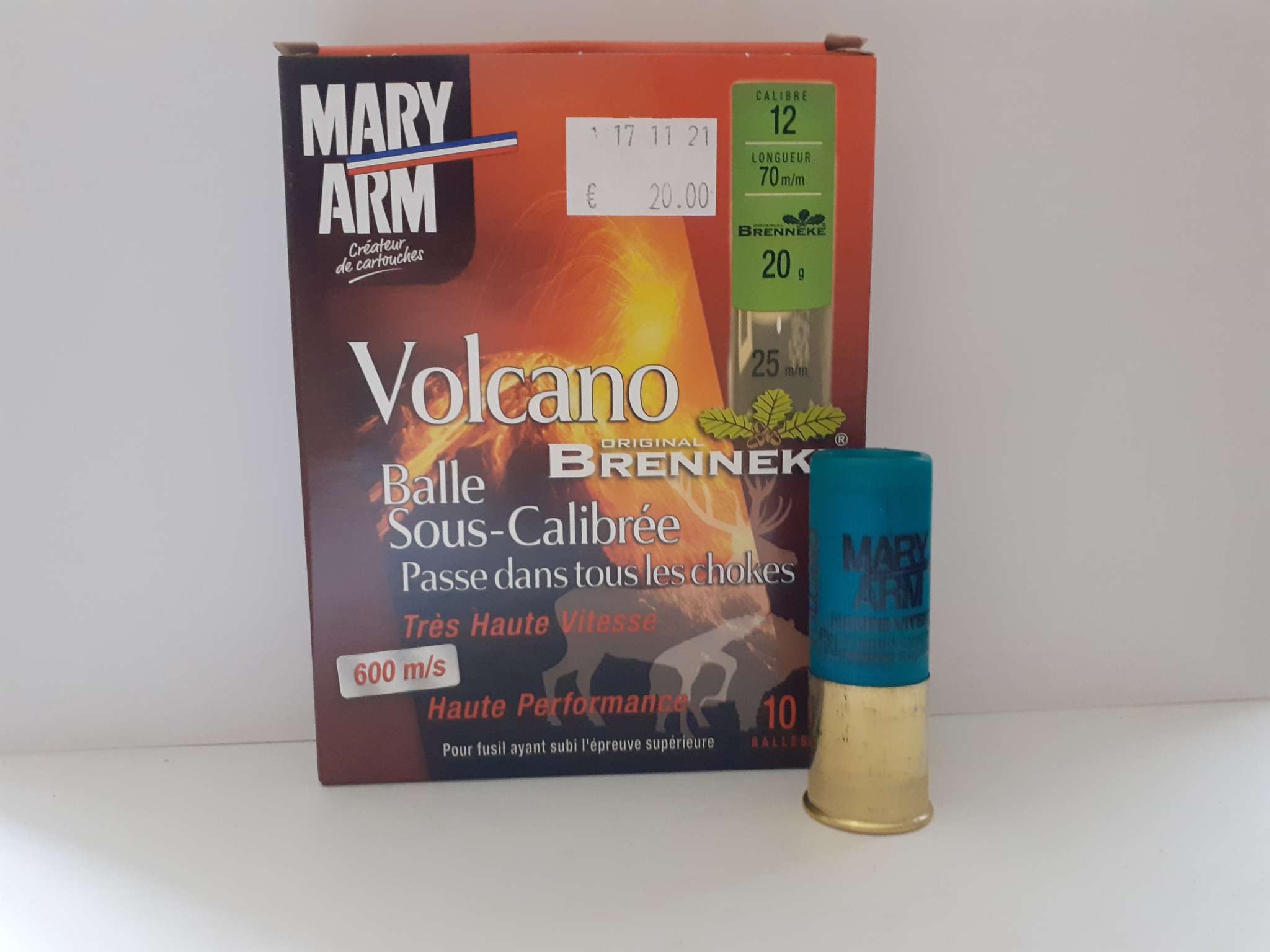 CART MARY ARM VOLCANO BALLE X25 Armurerie Vauban