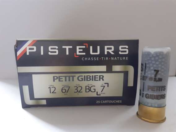 BTE DE 25 PETIT GIBIER 12/67 BG N.7