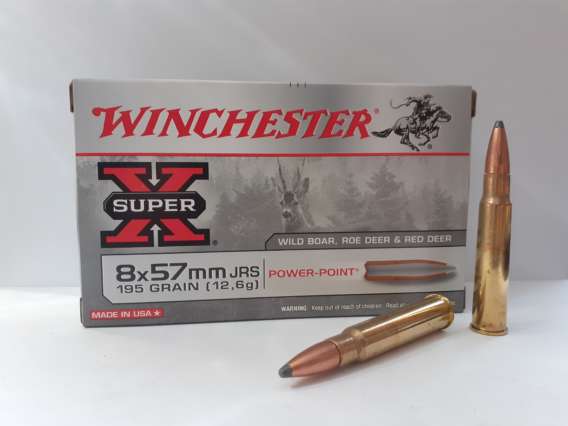 WINCHESTER MUNITIONS CAL 8X57 POWER POINT 195GR
