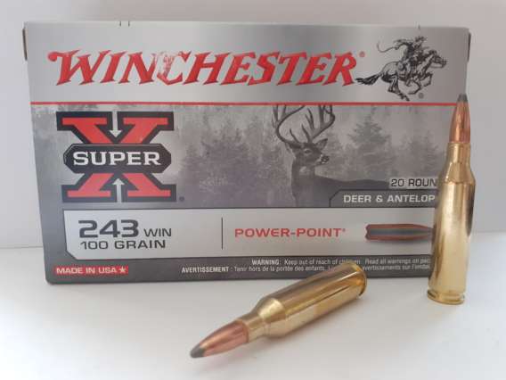 MUNITION GRANDE CHASSE WINCHESTER CALIBRE 243 WIN