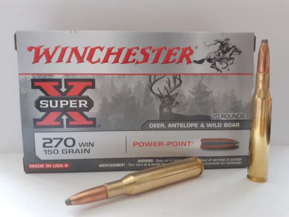 WINCHESTER MUNITIONS CAL 270 WIN 150GR POWER POINT (X20)