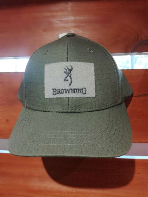 CASQUETTE BROWNING VERT LOGO VELCRO