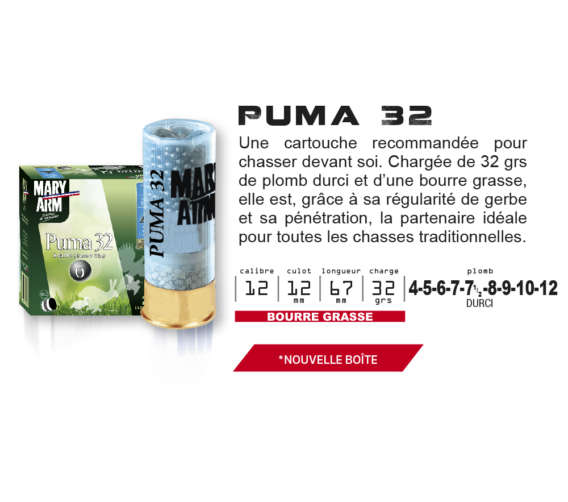 CART MARY ARM PUMA 32GR CAL12 PB N°5 – Image 2