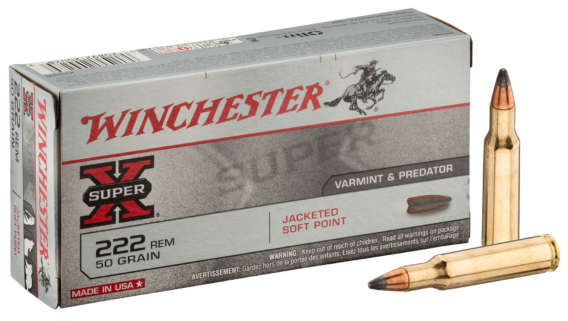 MUNITIONS WINCHESTER 222REM 50GR POWER POINT BTE DE 20