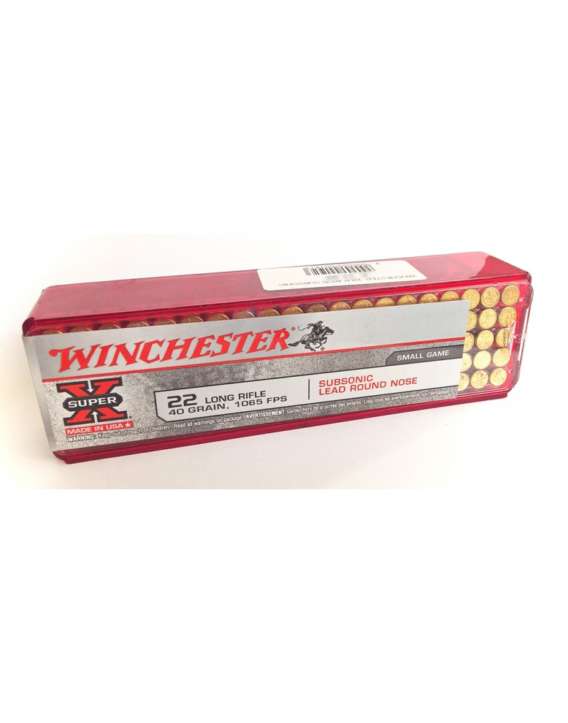 MUNITION WINCHESTER 22 LR SUBSONIC PLOMB RN PAR 10