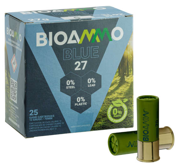 CARTOUCHES BIO AMMO ALLIAGE, CAL12/70 PLOMB 5, CHARGE 27, X25