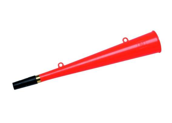 CORNE DE BRUME PLASTIQUE 36 CM ORANGE