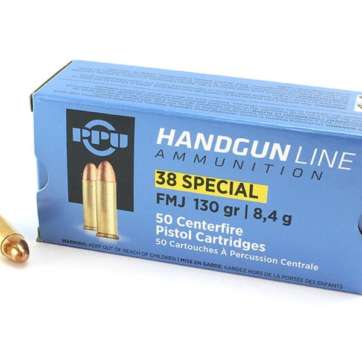 CARTOUCHES PARTIZAN CAL. .38 SPECIAL 130-GRS FMJ X50