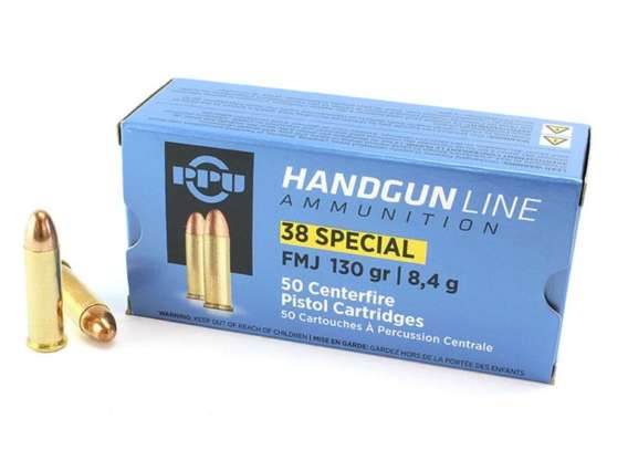 CARTOUCHES PARTIZAN CAL. .38 SPECIAL 130-GRS FMJ X50