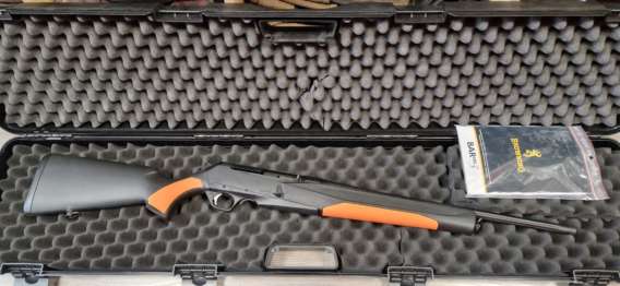 CARABINE BROWNING BAR MK3 TRACKER, COMPO NOIR/ORANGE, 300 WIN, VALISE + VERROU