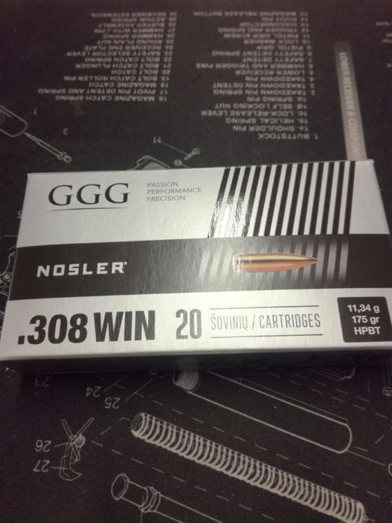 MUNITIONS GGG .308 HPBT 175 GR (X20)