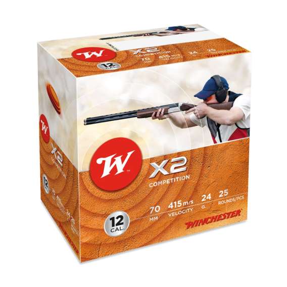 CARTOUCHES BALL TRAP WINCHESTER X2 COMPETITION 12/70 28G BOITE DE 25