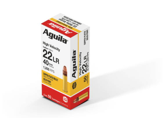 MUNITIONS AGUILA HIGH VELOCITY40 GR, CUIVRE X50