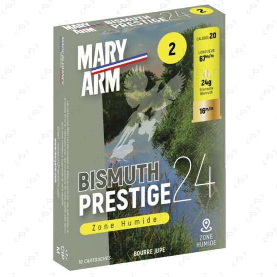 CARTOUCHE MARYARM CALIBRE 20/67 PRESTIGE BISMUTH CHARGE 24 BJ N°4