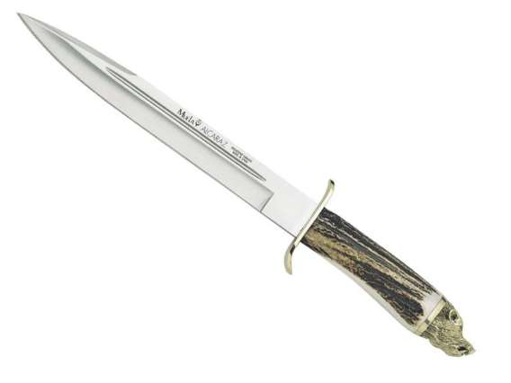 POIGNARD MUELA ALCARAZ CERF 26 CM TETE SANGLIER IN