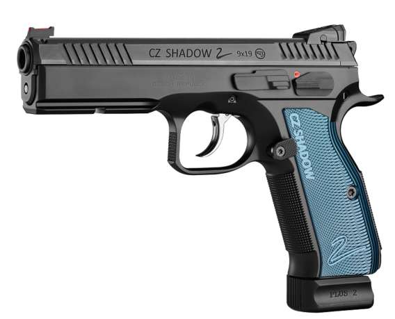 PISTOLET CZ SHADOW 2 PLAQUETTE BLEU, CALIBRE 9X19