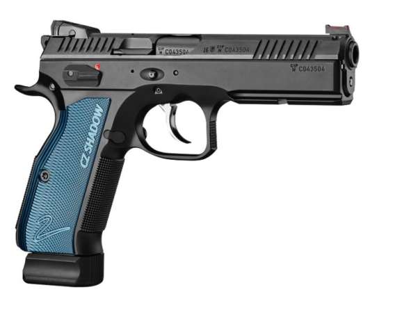 PISTOLET CZ SHADOW 2 PLAQUETTE BLEU, CALIBRE 9X19 – Image 2