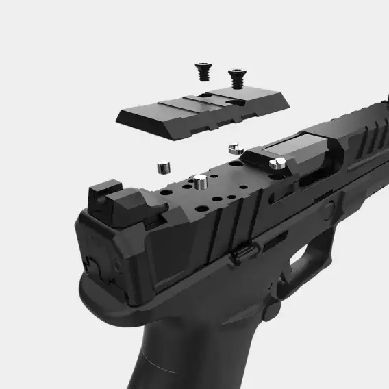 PISTOLET ECHELON 4 POUCES COMPACT, OPTIC READY, 1 CHARGEUR 15 CPS ET 18 CPS – Image 8