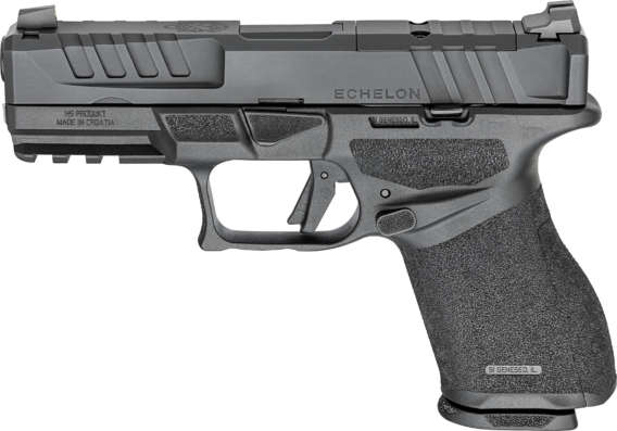 PISTOLET ECHELON 4 POUCES COMPACT, OPTIC READY, 1 CHARGEUR 15 CPS ET 18 CPS