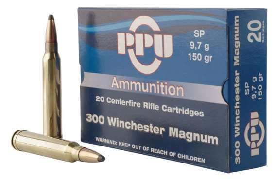 CARTOUCHES PARTIZAN CAL. .300 WINCHESTER MAGNUM 150-GRS SP