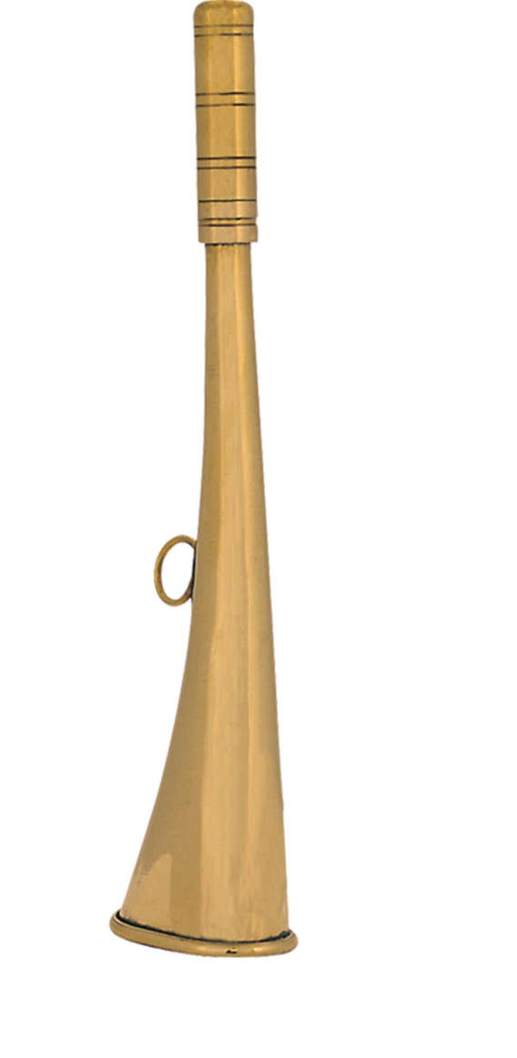 CORNE PLATE COMPIEGNE 25 CM LAITON POLI