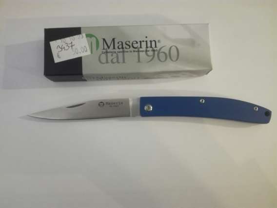 COUTEAU MASERIN E.D.C. MICARTA BLEU