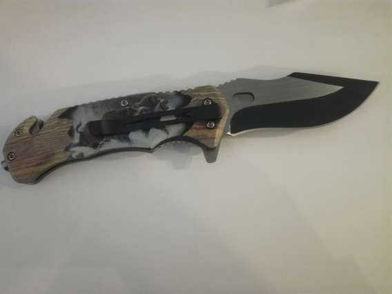 COUTEAU DE CHASSE DOUBLE SANGLIER 9CM – Image 2