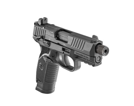 PISTOLET FN HERSTAL FN 502, CALIBRE 22 LR, CHARGEURS 10 ET 15, FILETAGE 1/2X28 N – Image 2
