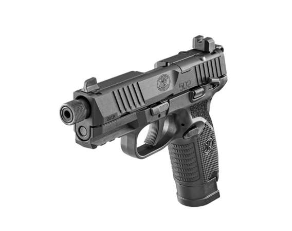 PISTOLET FN HERSTAL FN 502, CALIBRE 22 LR, CHARGEURS 10 ET 15, FILETAGE 1/2X28 N – Image 3