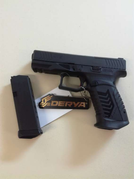 PISTOLET DERYA DY9, NOIR, CAL 9X19, OR, 2X15 CPS + 4 GRIPS