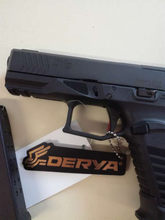 PISTOLET DERYA DY9, NOIR, CAL 9X19, OR, 2X15 CPS + 4 GRIPS – Image 4