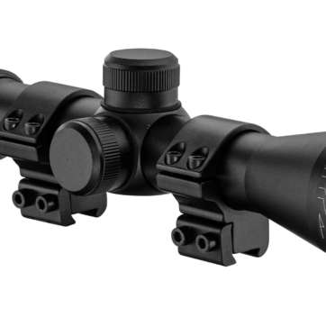 LUNETTE MICRODOT FIRST 4X32 AO AVEC COLLIERS RAIL DE 11MM