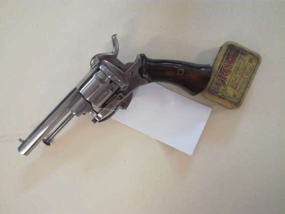 ARTISANAL ANCIEN REVOLVER A BROCHE 8MM – Image 4