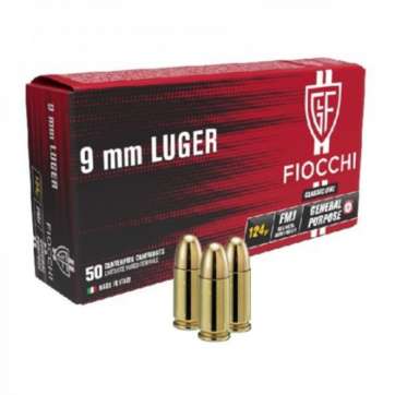 MUNITIONS FIOCCHI 9X19MM FMJ 123GRS