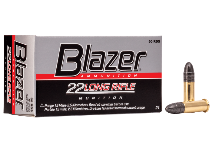 MUNITIONS CCI BLAZER 40 GRAINS 22 LR X50