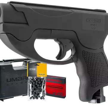 PACK TP50 COMPACT GEN 2 T4E CAL 50 11 JOULES AVEC 100 BILLES 10 CART CO2 + MALETTE
