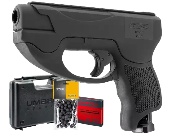 PACK TP50 COMPACT GEN 2 T4E CAL 50 11 JOULES AVEC 100 BILLES 10 CART CO2 + MALETTE