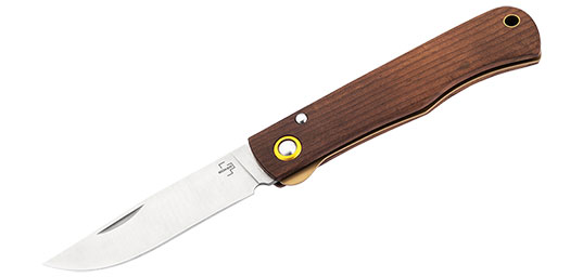 COUTEAU BOKER RUSTICUS MEDIUM, LAME 75 MM MANCHE HETRE