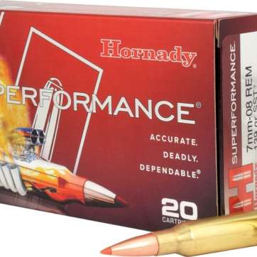 MUNITIONS HORNADY 7-08 REM SST 139 GRS BOITE DE 20