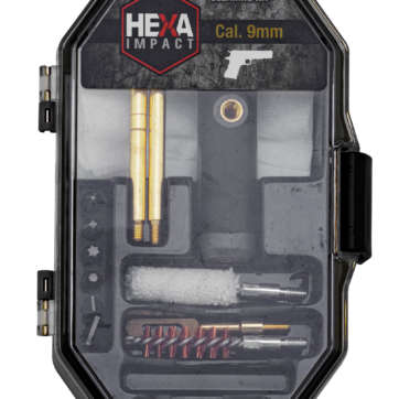 KIT DE NETTOYAGE HEXA IMPACT POUR PISTOLETS ET REVOLVER 9MM/38SP/357MAG