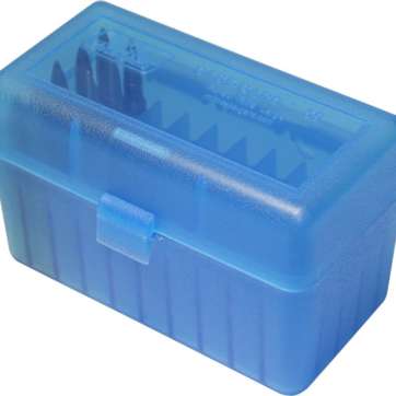 BOITE MTM POUR 50 MUNITIONS 270WIN/30-06/35 WHELEN BLEU