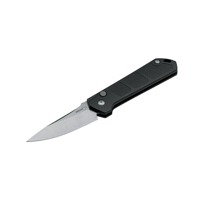COUTEAU BOKER KIHON AUTO STONEWASH LAME 80MM MANCHE ALU