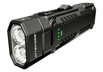 LAMPE TORCHE EDC 09 - 1600LM - LG : 108MM - DIA-TETE : 34MM X 17MM