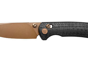 COUTEAU TRIVISA DRAGONFLY-CG - LAME 76MM - MANCHE FIBRE DE CARBONE G10 - CLIP RE