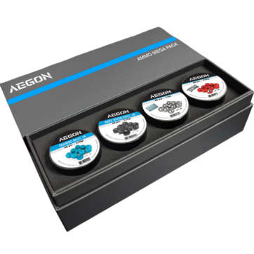 COFFRET MUNITIONS AEGON MEGA PACK 160 BILLES, FULL METAL, NYLON, ENTRAINEMENT, N