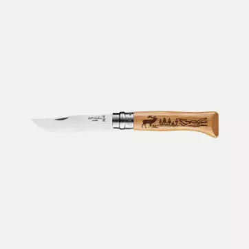 COUTEAU OPINEL ANIMALIA N08 CHENE  CERF