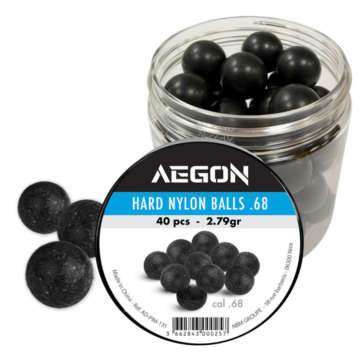 MUNITIONS AEGON CAL 68, BILLES DURCIES NYLON X40