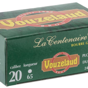 CARTOUCHES VOUZELAUD CAL.20/65 LA CENTENAIRE PB5 24GR BTE DE 10