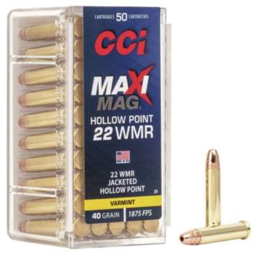 MUNITIONS CCI CAL 22 WMR MAXI MAG JHP 40GRS BTE DE 50